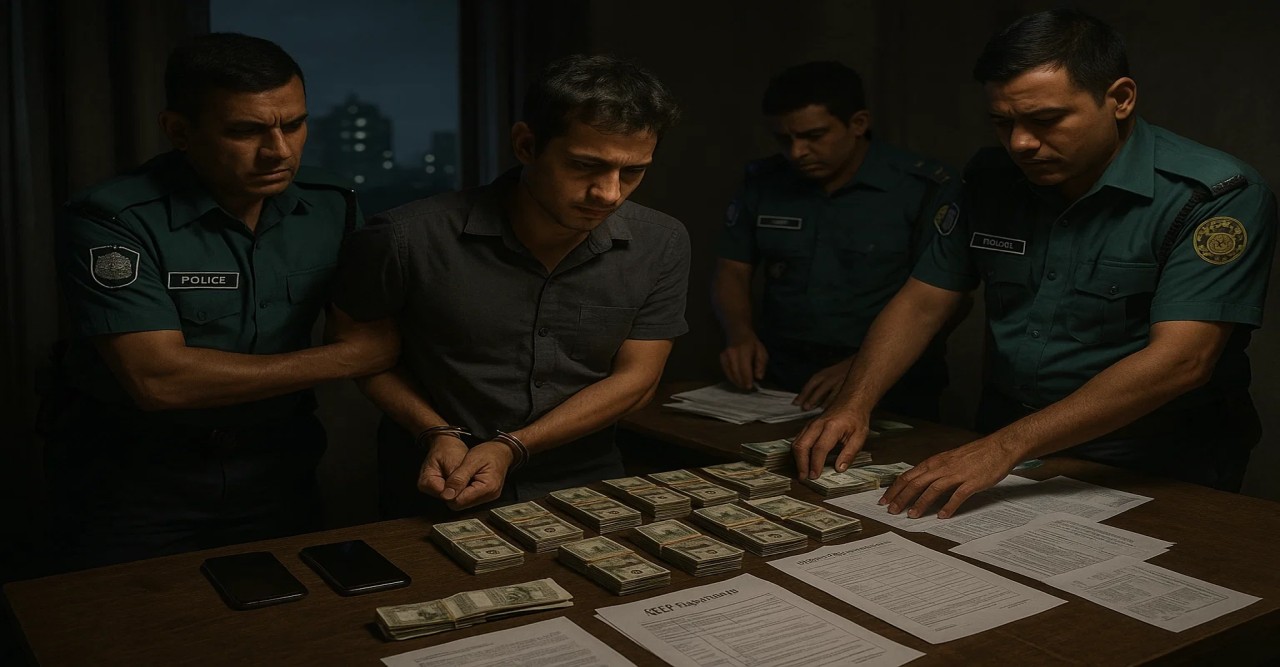 ঢাকায় আইইএলটিএস প্রশ্নফাঁস চক্রের হোতা গ্রেপ্তার