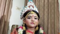 এ বছর মহাষ্টমীতে পূজিত হলেন ছয় বছরের দেবদৃতা